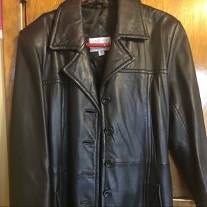 VALERIE STEVENS LAMB LEATHER JACKET LIKENEW MEDIUM